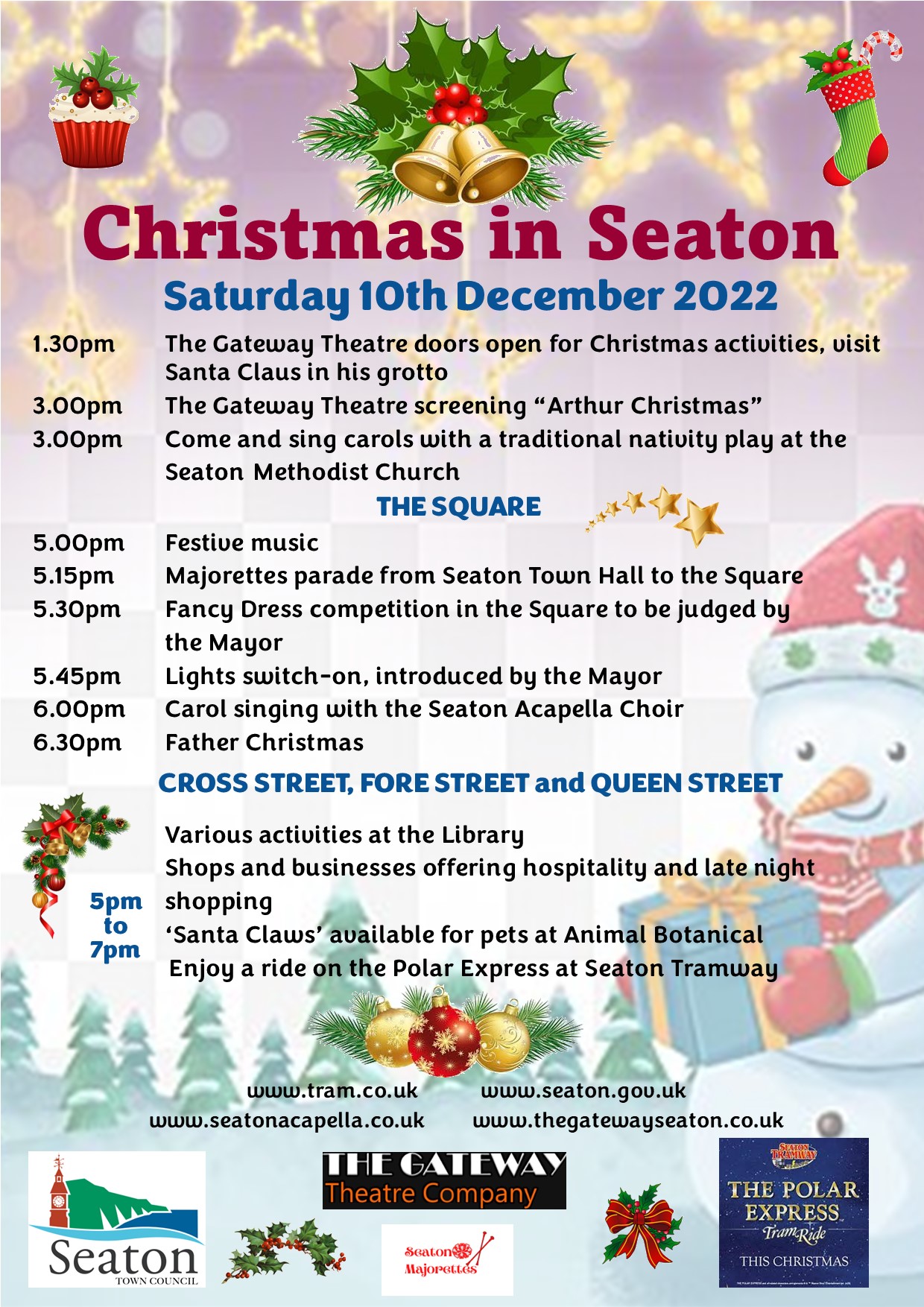 Christmas Lights Switch on Event Seaton Devon